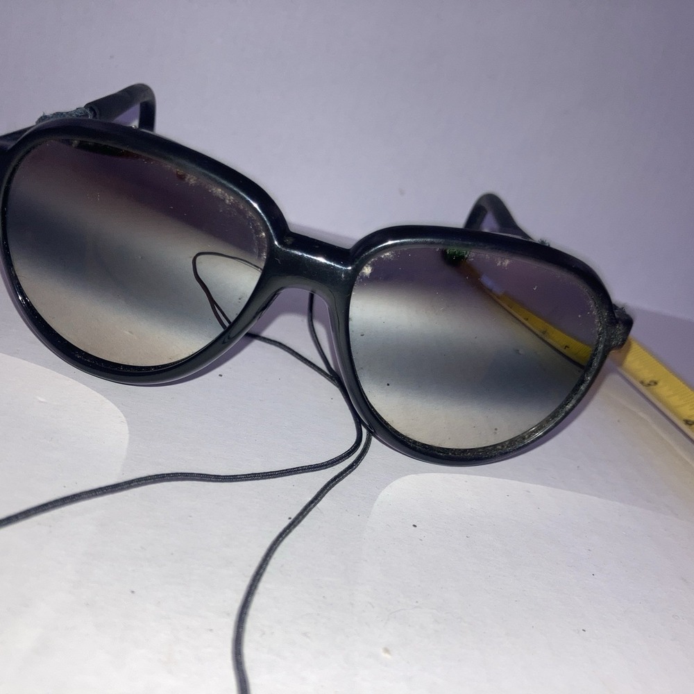 Vintage Alpine Glacier Sunglasses – Mountaineering‎ Leather Side Shields - Picture 3 of 16